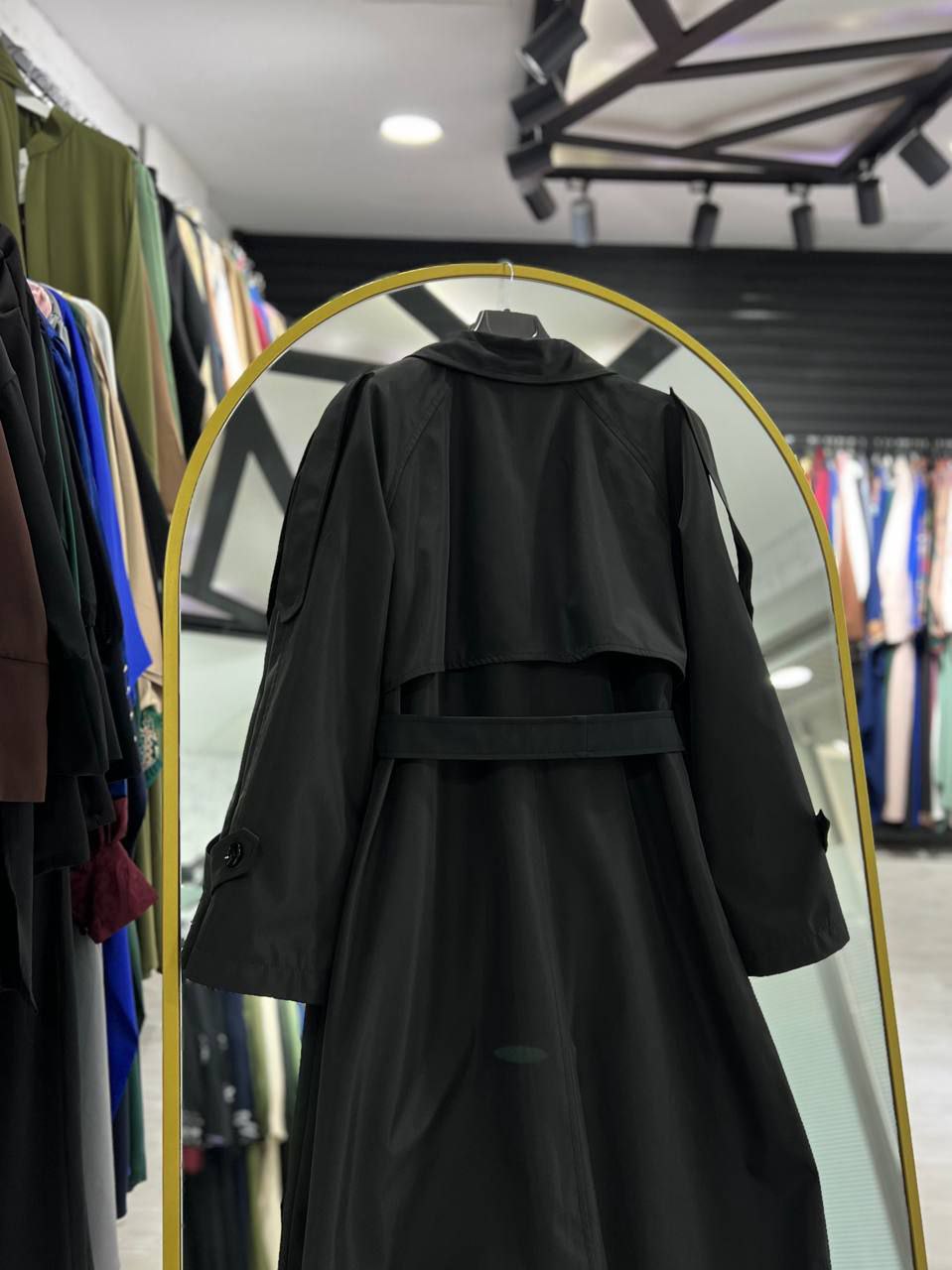 Sama Sonbahar Trençkot (Siyah)