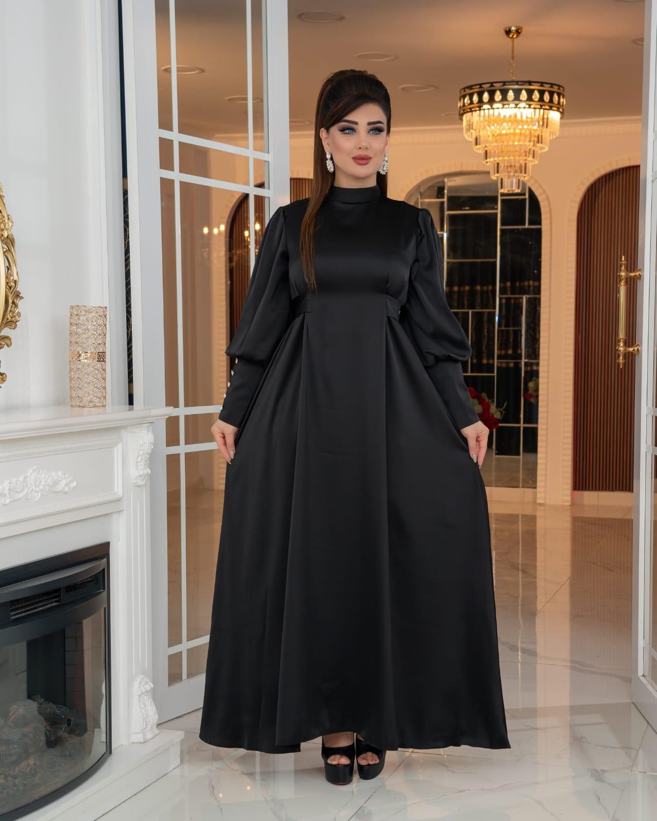 Elif elbisesi, yazlık, siyah, 1669