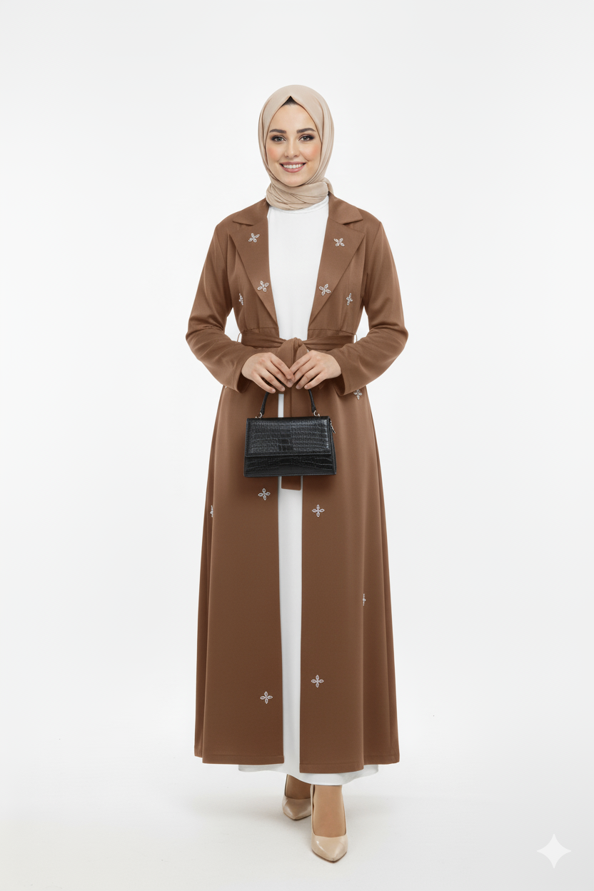 (Kahverengi)Bal Ayaz Elbisesi