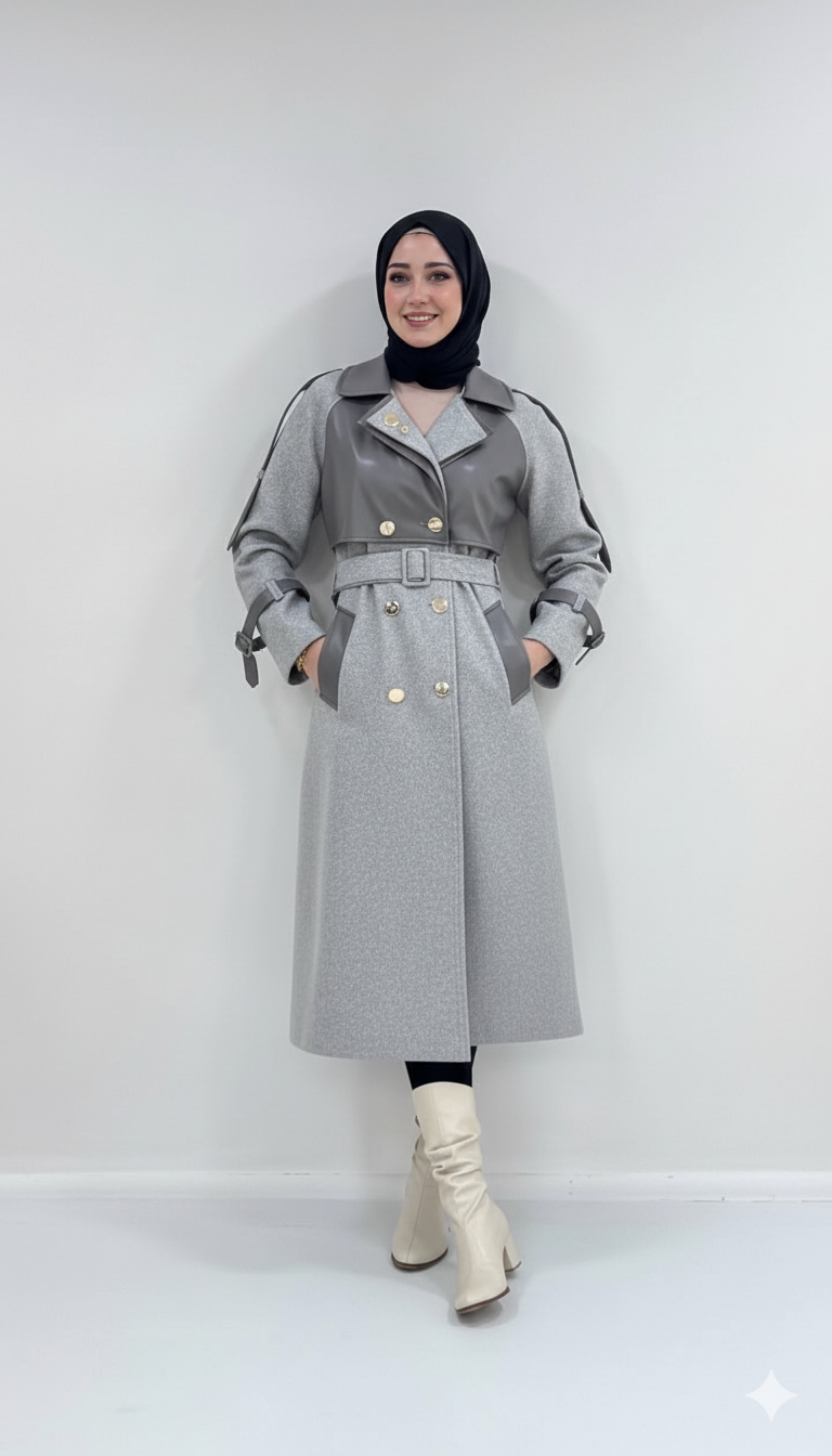 Maria Kışlık Ceket (Gri)