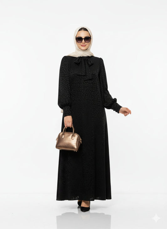 Rana yazlık günlük elbise – Siyah renk