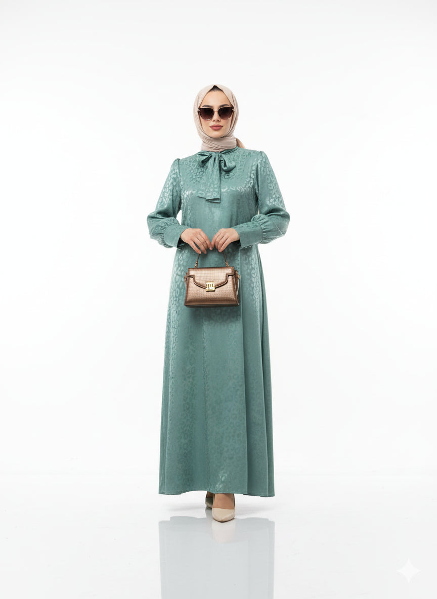 Rana yazlık günlük elbise – Nane renk