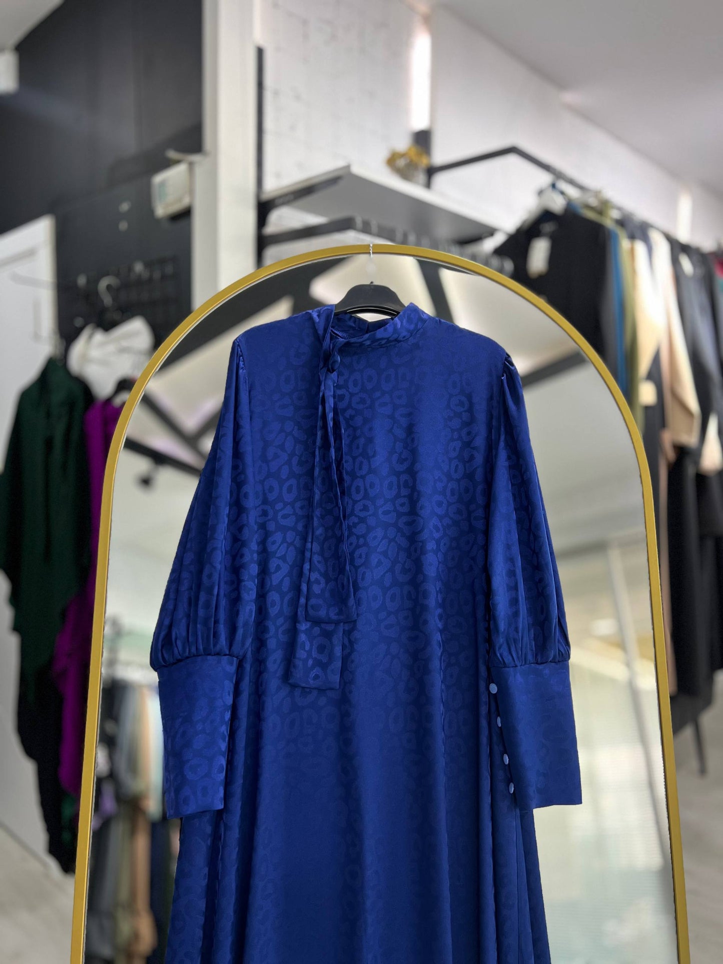 Rana yazlık günlük elbise – Mavi renk