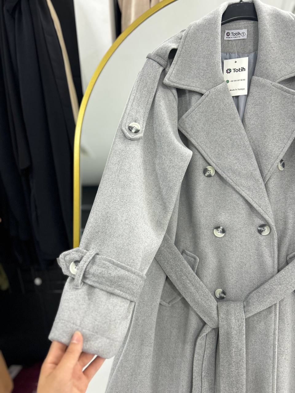 Fayrouz Kışlık Ceket (Gri)