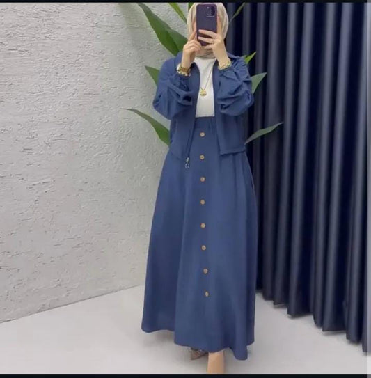 (lacivert)Raghad Takımı Yazlık  – Günlük kullanım için ideal, hafif ve şık bir tasarım