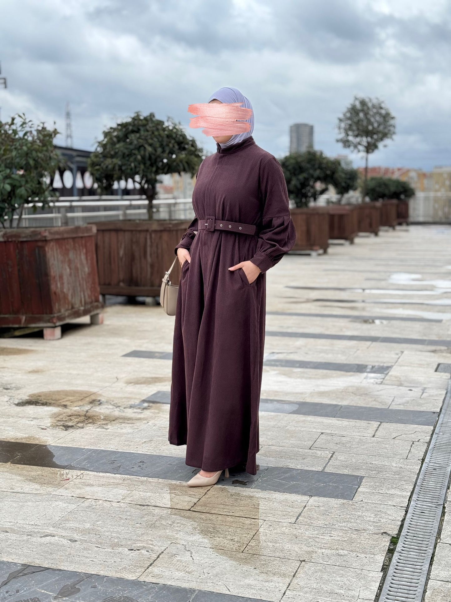 عباية اسودي موديل T10086