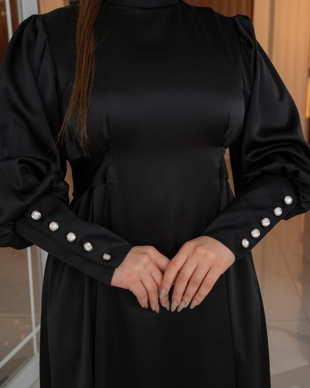 Elif elbisesi, yazlık, siyah, 1669