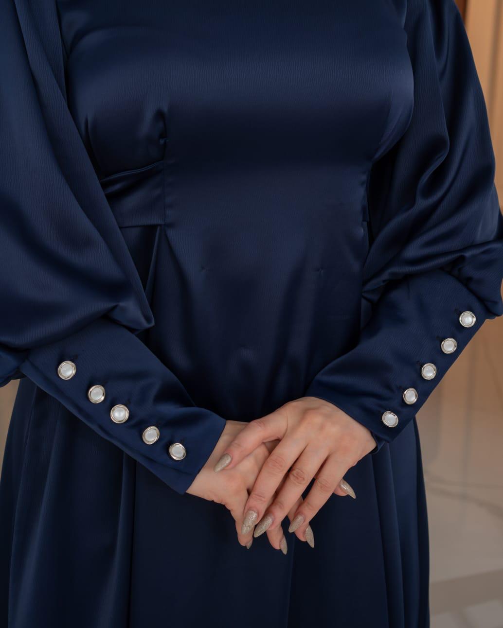 Elif. elbise .yazlık .lacivert 1669