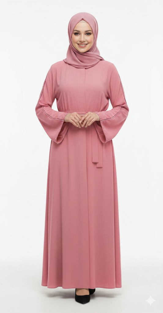 (Pembe) Gına resmi yazlık elbise