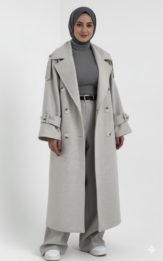 Fayrouz Kışlık Ceket (Gri)