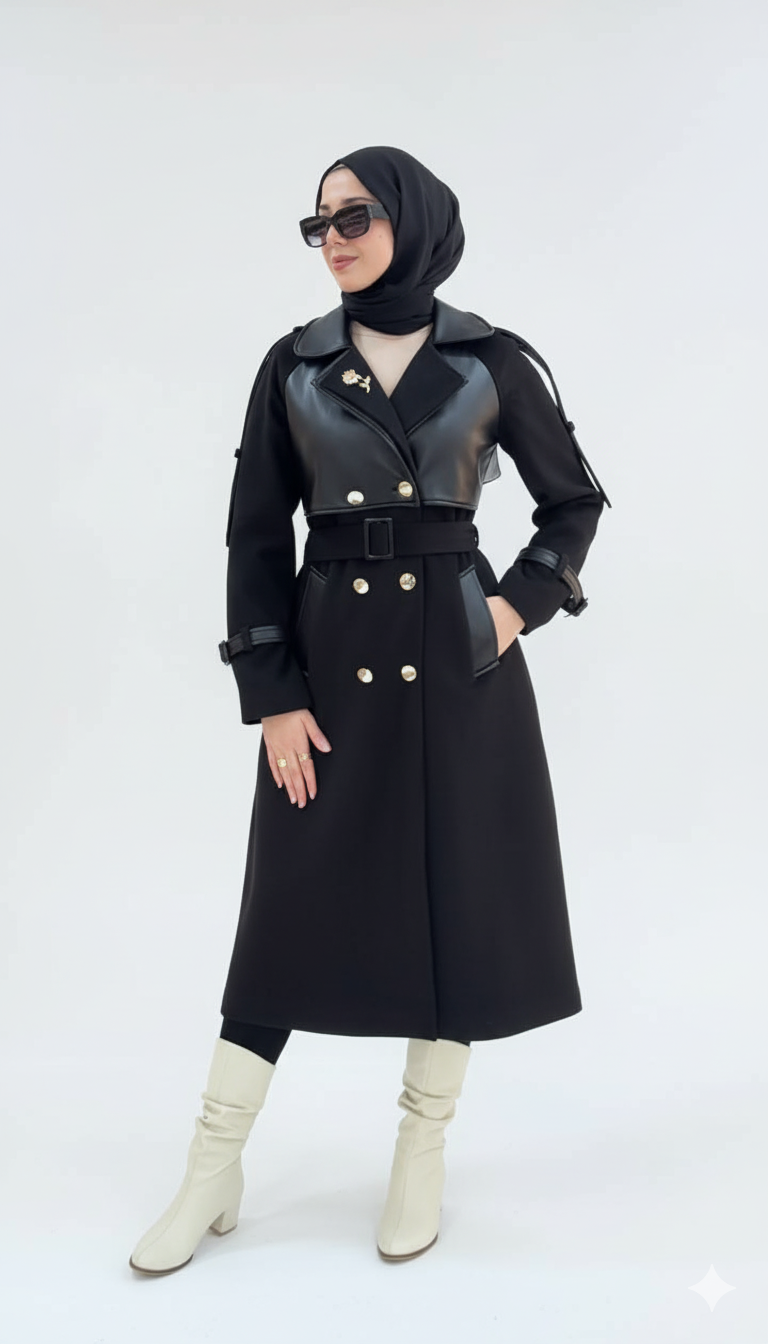 Maria Kışlık Ceket (Siyah)