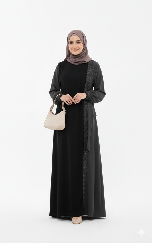 Şevvalnur Ferace Takimi Model  (siyah)1772