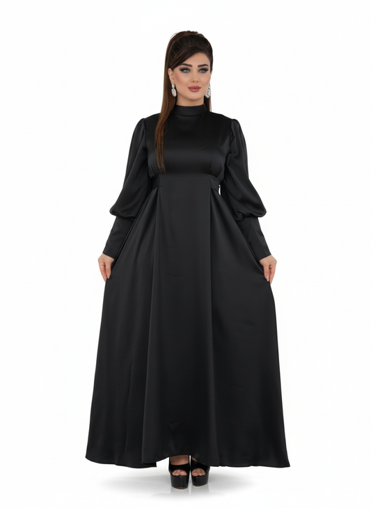 Elif elbisesi, yazlık, siyah, 1669