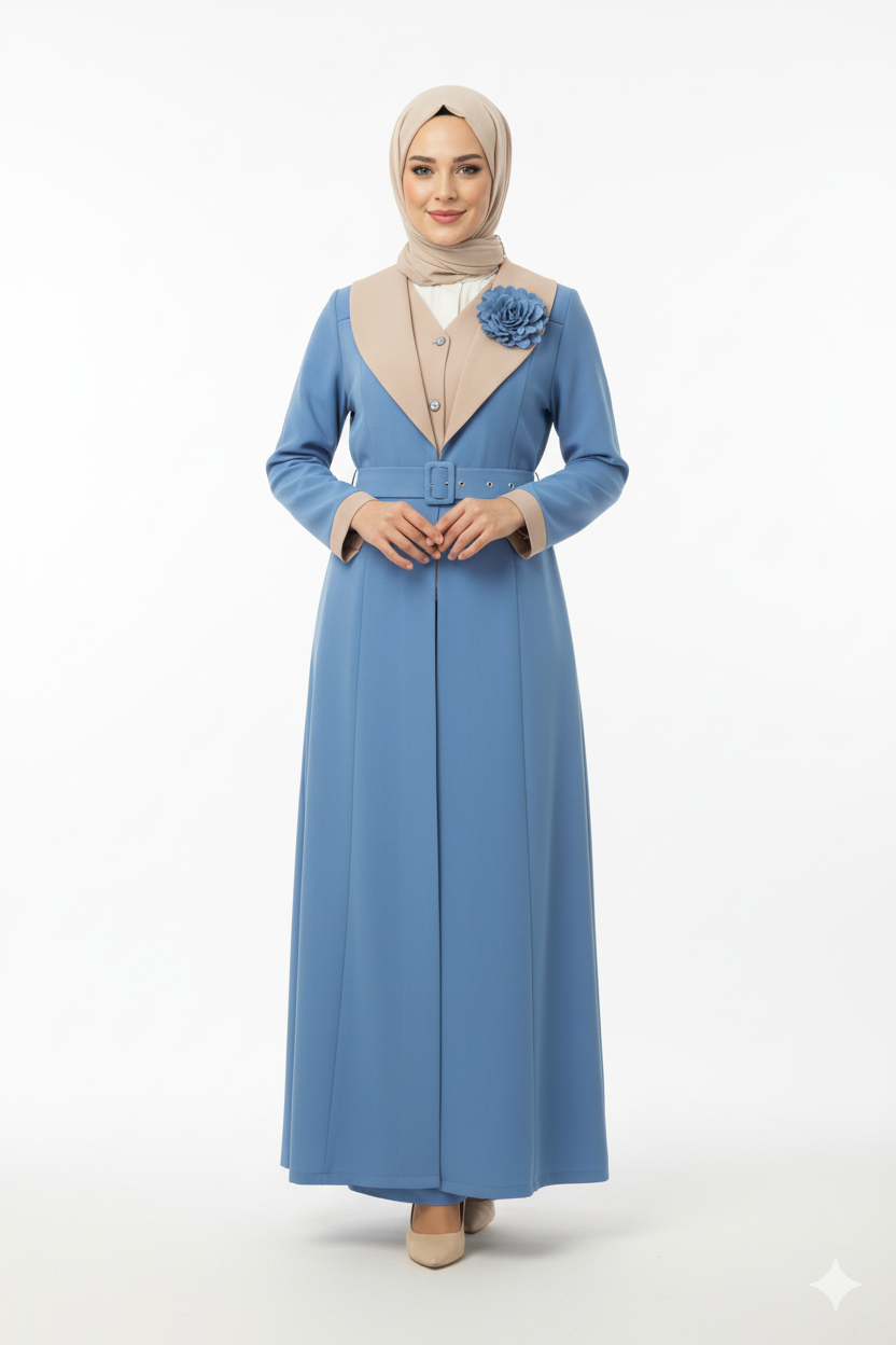 Bej ve Pembe Renkli Ghazal Takımı