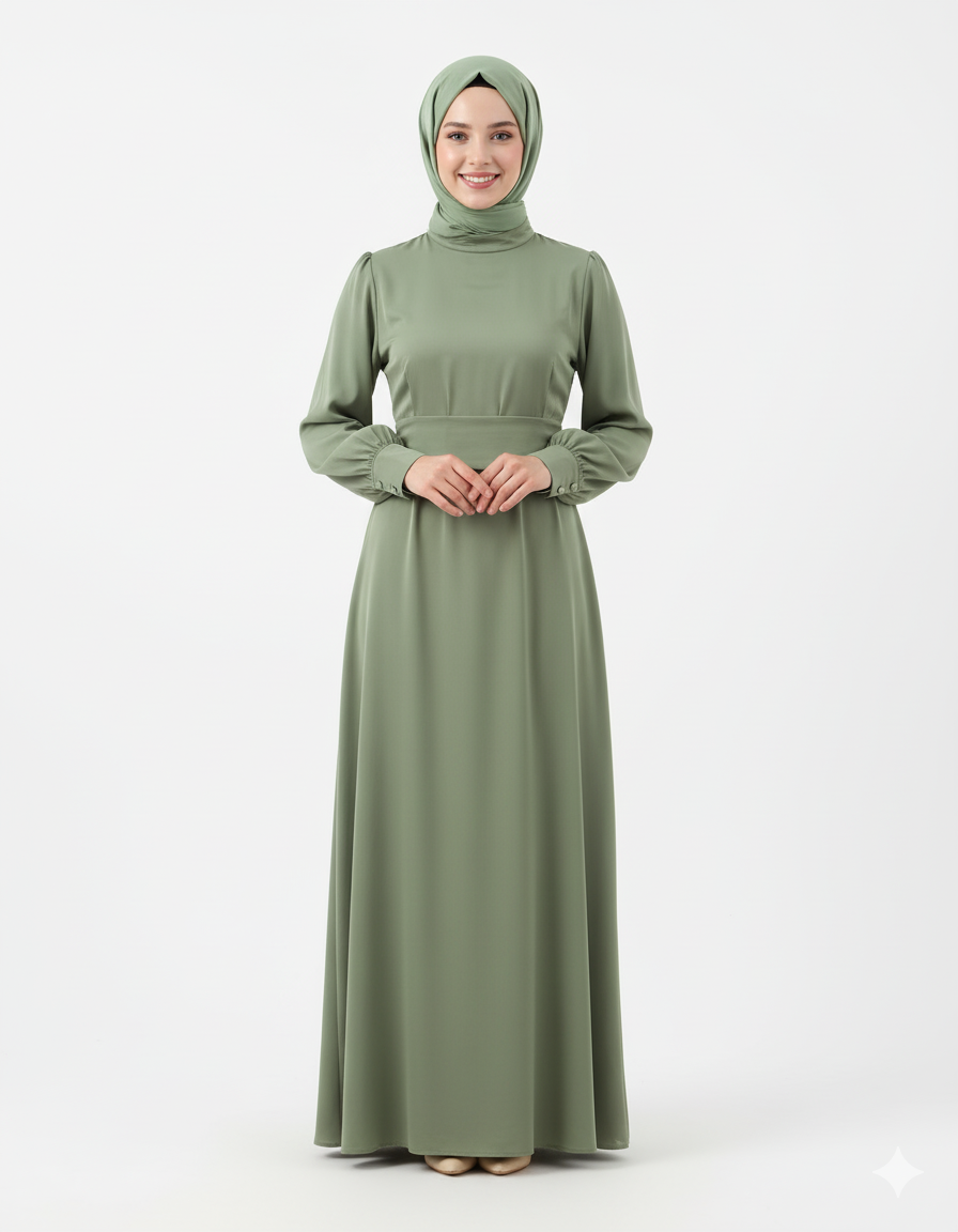 Işık Elbise Model 4093