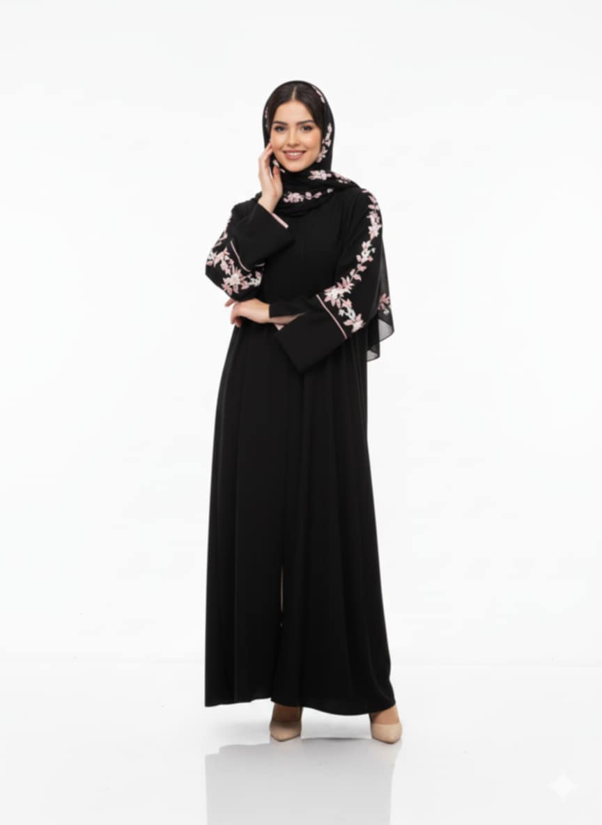 Ghanwa Yazlık Resmi Ferace – Şal ile Birlikte