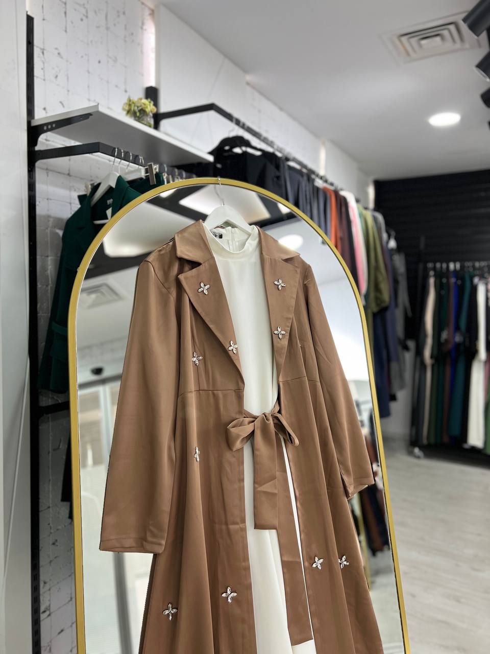 Bal  takım abaya  (Kahverengi)