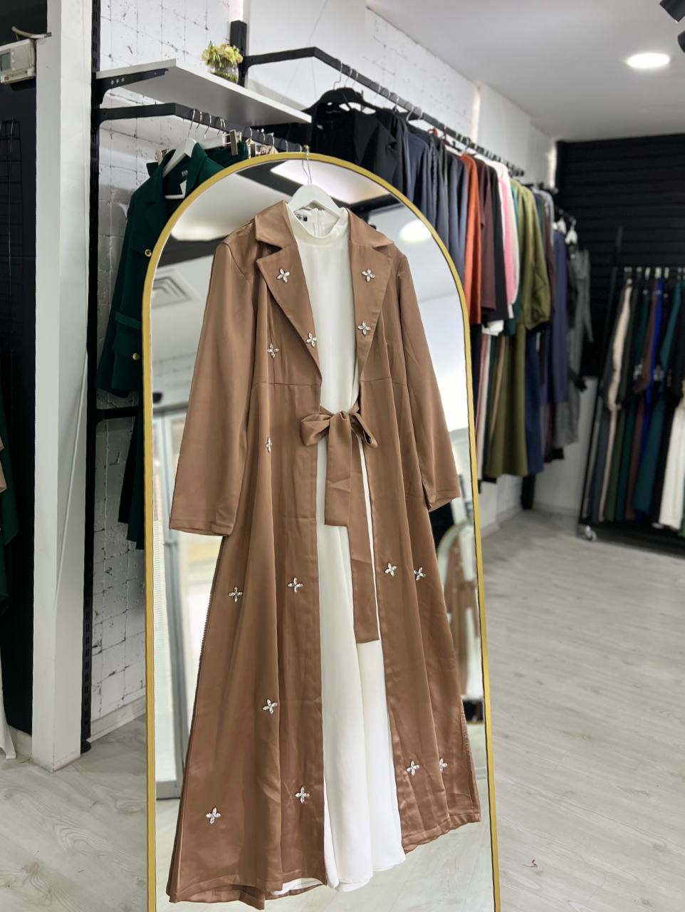 Bal  takım abaya  (Kahverengi)