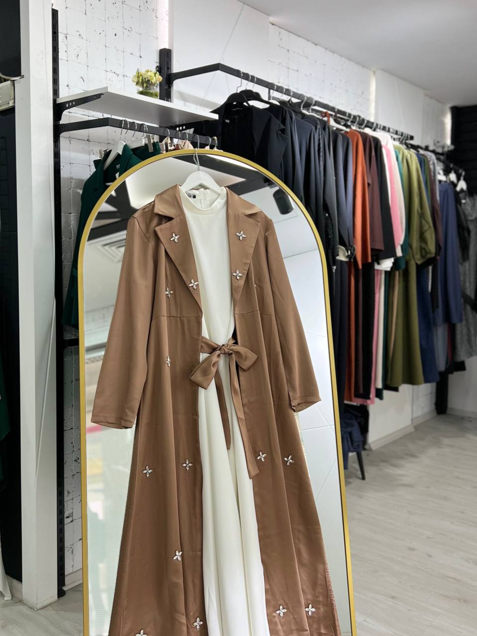 Bal  takım abaya  (Kahverengi)