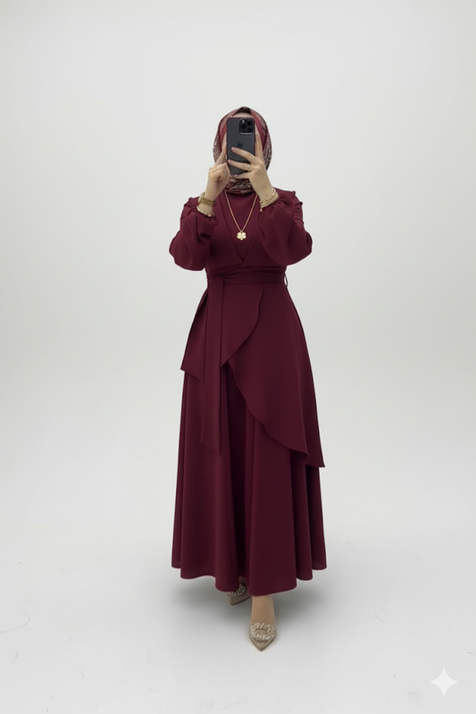 Melik Takımı – Yazlık ve Pratik Tasarım (koyu kırmızı)